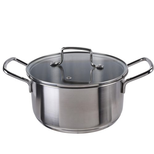 Eh kookpan platinum met glazen deksel 22cm