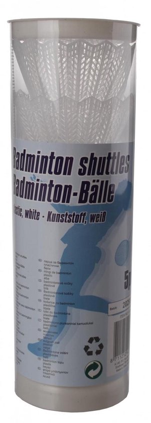 Badminton shuttles 5 stuks