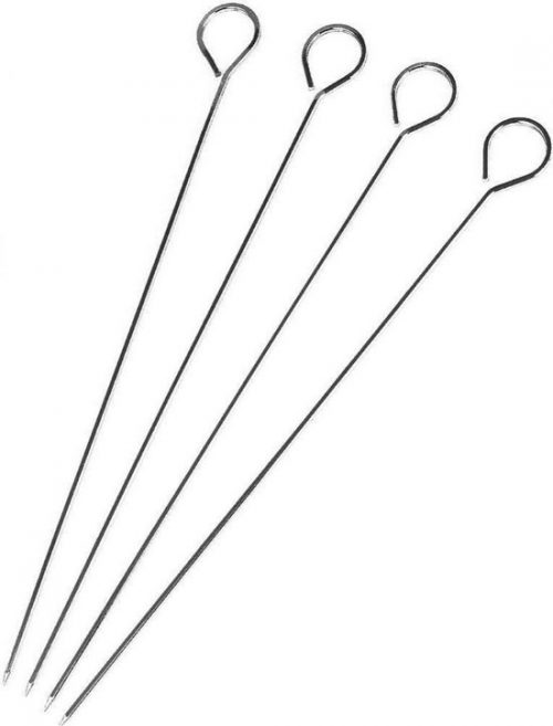 Barbequespiezen metaal 4 stuks