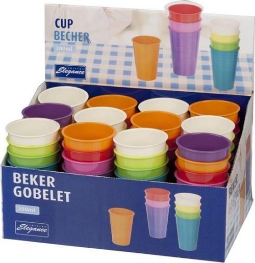 Beker diverse kleuren