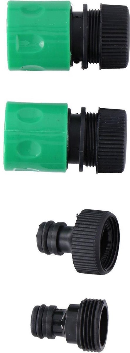 Kinzo verbindingsset voor tuinslang 4 delig
