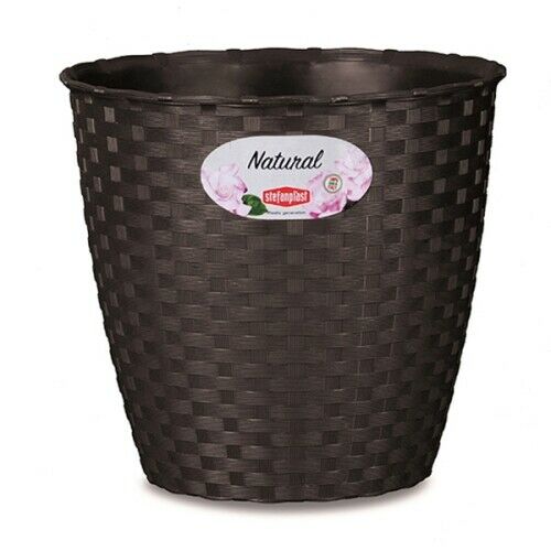Stefanplast bloempot bruin 19x17.5Cm