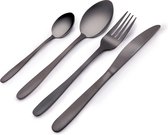 Alpina bestekset 16-delig zwart