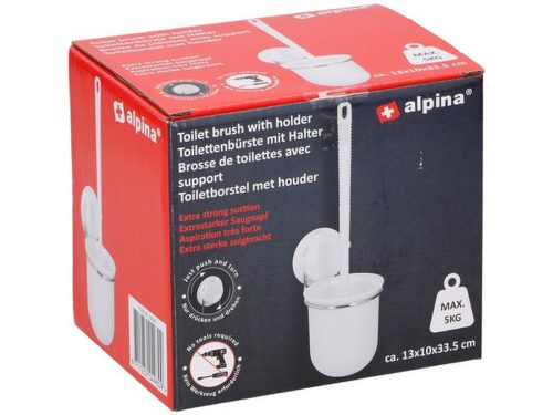 Alpina hangende toiletborstel met houder
