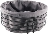 Broodmandje metaal zwart rond
