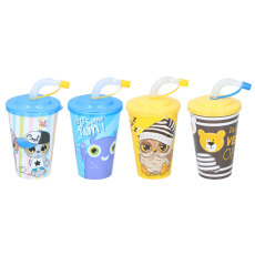 Drinkbeker met rietje