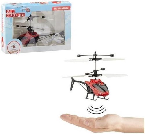 Helicopter met sensor voor handbediening 16cm