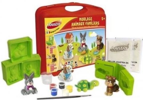 Knutselkoffer gips gieten dieren