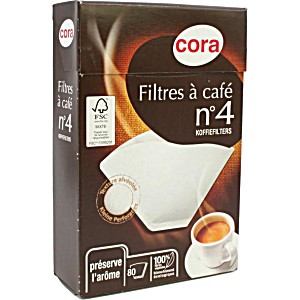 Koffiefilters 1x4 (80 stuks)