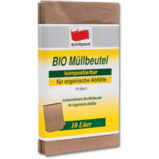 Papieren biologische vuilniszakken 10 liter