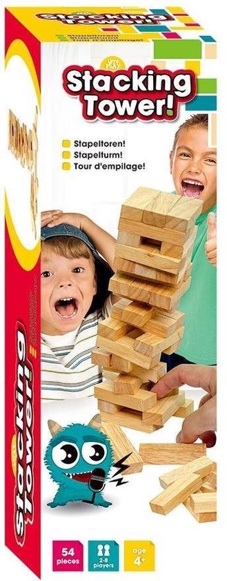 Spel stapeltoren hout