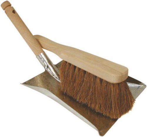 Stoffer en blik metaal