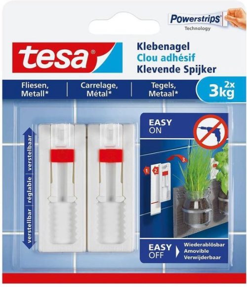 Tesa klevende spijker verstelbaar tegels 2x3kg