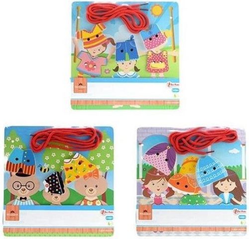 Toi-toys houten rijg de kleertjes aan elkaar