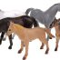 Toi-toys paarden 5 stuks