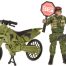 Toi-toys soldaten speelset met motor