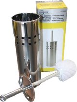 Toiletborstel met houder rvs