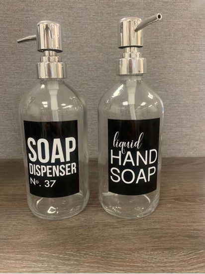 Zeepdispencer glas assorti