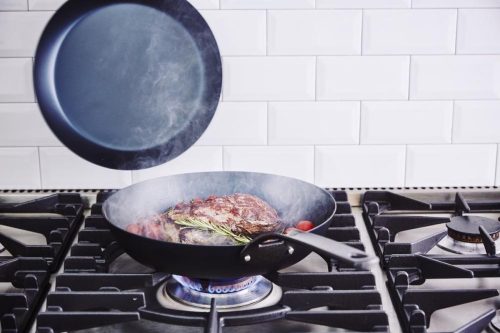 BK koekenpan black steel 28cm