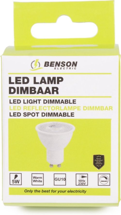 Benson GU10 spot 5watt dimbaar
