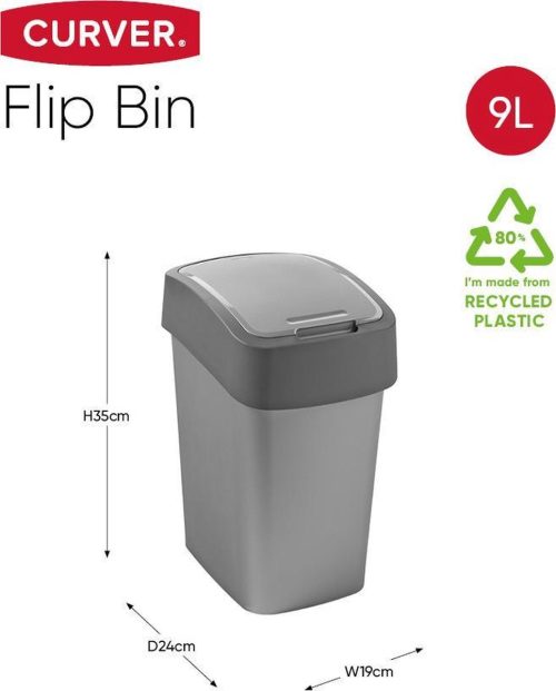 Curver afvalbak flip bin 10 liter