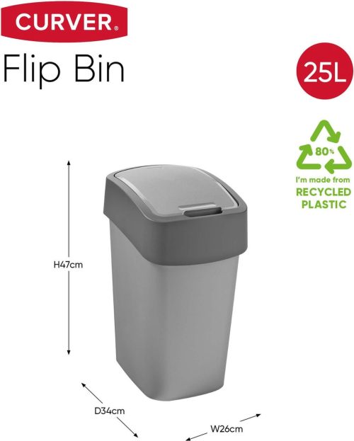 Curver afvalbak flip bin 25 liter