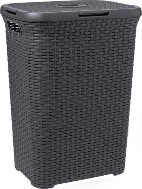 Curver wasmand style 60 ltr antraciet