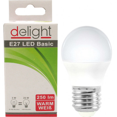 Delight led lamp e27 3 watt=25watt