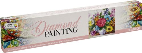 Diamond painting bloemen 30x30cm