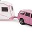 Die-cast volvo v70 met caravan roze