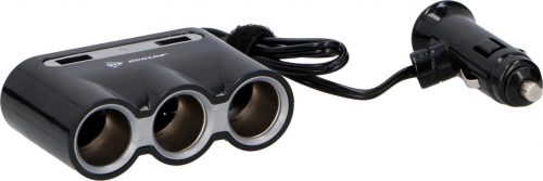 Dunlop drievoudige stekkerdoos met dubbele usb