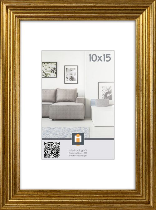 Fotolijst salerno 10x15cm goud