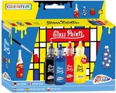 Grafix glasverf 4 kleuren