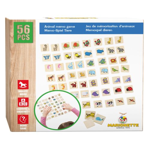 Houten memory dieren