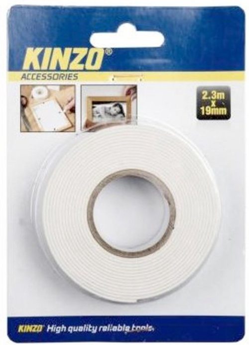 Kinzo dubbelzijdig tape 2.3 Meter