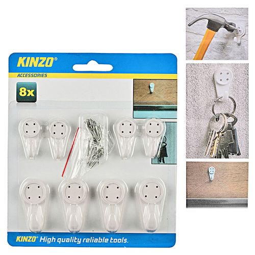 Kinzo haakjes 8 stuks