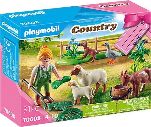 Playmobil geschenkset boerin met weidedieren 70608