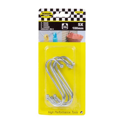 S-haken 100mm 5 stuks