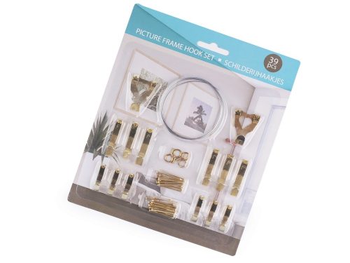 Schilderijhaakjes set 39-delig