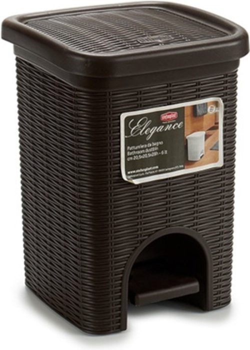 Stefanplast pedaalemmer 6 liter bruin