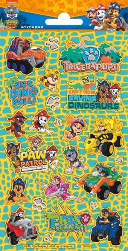 Stickers paw patrol dino