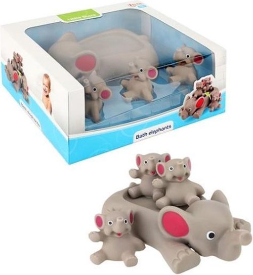 Toi-Toys grote badolifant met 3 olifantjes