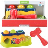 Toi-Toys hamerbank met 3 rammelballen