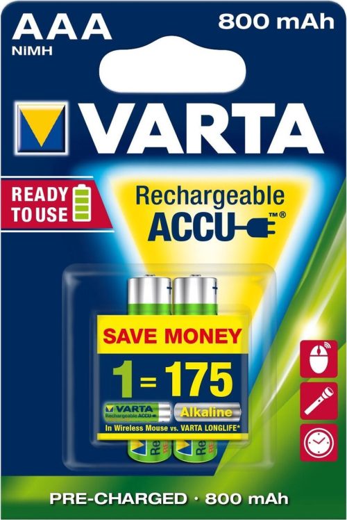 Varta oplaadbare batterijen 2 stuks aaa
