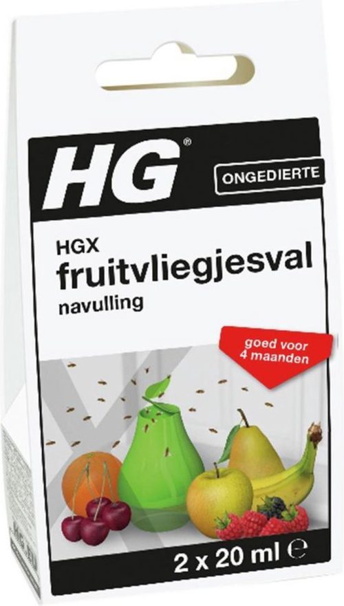 Hgx fruitvliegjesval navullingen 2 stuks