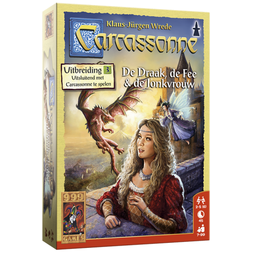 Carcasonne uitbreiding: de draak, de fee & de jonkvrouw 999games