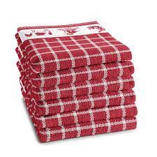 DDDDD keukendoek dutchie kitchen red 50x55cm