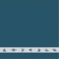 DDDDD theedoek bees petrol 60x65cm