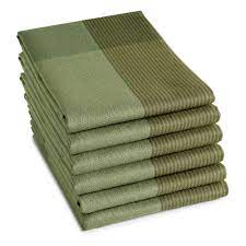 DDDDD theedoek blend olive green 60x65cm