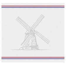 DDDDD theedoek dutch mill grey 60x65cm